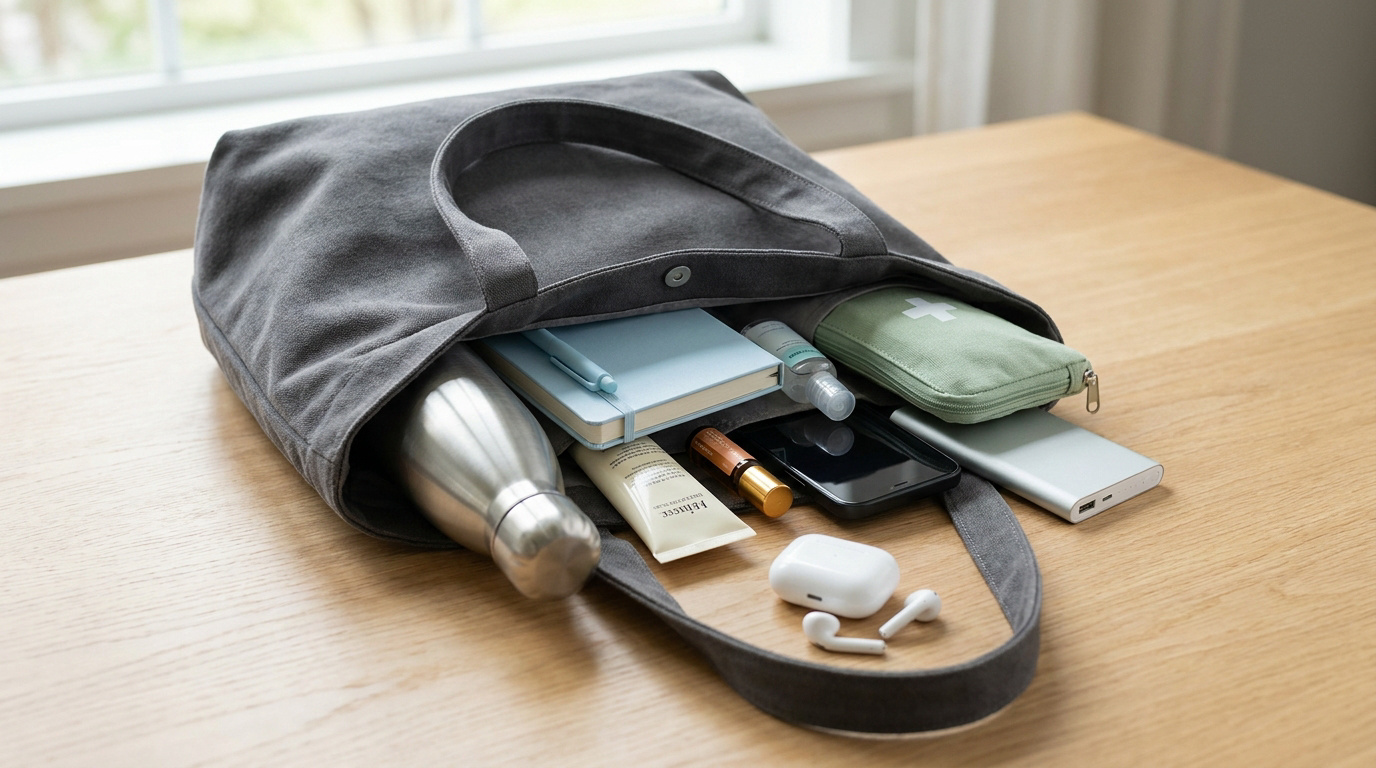 Les indispensables d'un sac bien-être